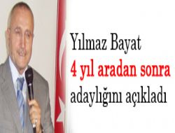 Ylmaz Bayat Yeniden Aday